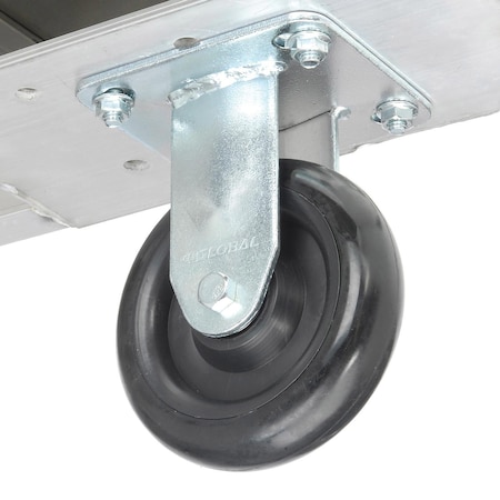 Global Industrial 5 Polyurethane Wheel, Medium Duty Swivel Plate Caster, 250 lb. Capacity 906230